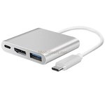 ADAPTATEUR 3IN1 Type-C 3 in 1 (HDMI 4k +Usb 3.0+Type-C)...