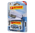 AGRAFEUSE MINI 24/6 26/6 12 FEUILLES  DELIGHT TECHNO 7898 