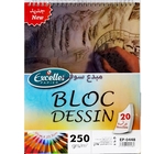 BLOC DESSIN A4 20F 250G  EXCELLES EP-0448 