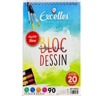 BLOC DESSIN A5 20F 90G  EXCELLES EP-0435 