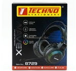 CASQUE MICRO RGB WAVEX NOIR TECHNO 8729 