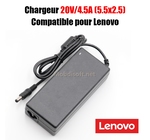 CHARGEUR LAPTOP LENOVO 20V3.25A  5.5X2.5mm 1097 