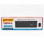 COMBO CLAVIER+SOURIS S/FILS WERLESS TAPPEX NOIR TECHNO 8707 