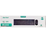 COMBO CLAVIER  USB  + SOURIS SANS FIL BEST TECH  W200 