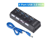 HUB USB 4 PORTS AVEC INTERRUPTEUR USB3.0  Caractéristiques :
•...