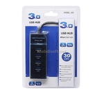 HUB USB 4 PORTS USB3.0 303/BLEU AVEC INTERRUPTEUR Le HUB...