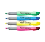 MARQUEUR FLUORESCENT  BIC BRITE XL JAUNE/ROSE/VERT BT10 Ensure important details...