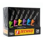 MARQUEUR FLUORESCENT SHOW BLACKDISPLAY TECHNO 7801 24PCS 