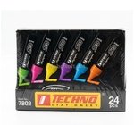 MARQUEUR FLUORESCENT SHOW BLACKDISPLAY TECHNO 7802 24PCS 