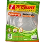 POCHETTE PLASTIQUE A4 50MIC SAVE-IT PQT50PCS TCHNO 7282 