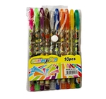 POCHETTE STYLO GEL 10PCS  GLITTERYPEN 