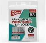 PORTE BADGE  PLUMA  B3  ZIP B003 PLUMA  PL-1139 