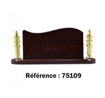 PORTE NOM BUREAU EN BOIS GOLDEN 75109 