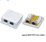 Prise reseau APPARENTE CAT6e /2 PORT 