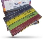 REGLE PVC PLATE  20CM  CAB LINE  