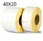 ROULEAU ETIQUETTE PAPIER THERME 20X40MM TAZIRI TZ0008 