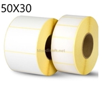 ROULEAU ETIQUETTE PAPIER THERME   50X30 mm 1000  