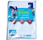 Rame Bristol A4 Uni COULEUR BLEU 180G HILLAL  