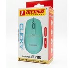 SOURIS USB  CLICKY MULTI COULEUR TECHNO 8715 