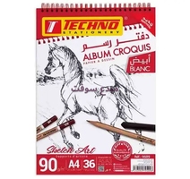 ALBUM CROQUIS 36F A4 21X29.7 90G TECHNO 9509 