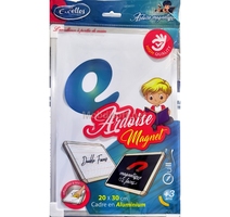ARDOISE ALUMINIUM MAGIC QUADRIER BLANC EXCELLES SF8004/8003 