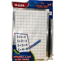 ARDOISE MAGIC BLANC  ALUMINIUM QUADRIER NOIR    OASL AM-008 