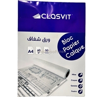 BLOC CALQUE A4 60G/50F CLASVIT 11037 