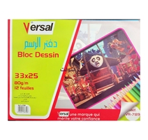 BLOC DESSIN ECOLI 33*25 VERSAL 80G VR789 