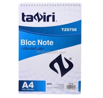 BLOC NOTE A4 SPERAL TAZIRI  TZ0756 