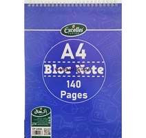 BLOC NOTE A4 SPIRAL 140P  EXCELLES EP-0496 