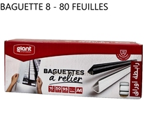 Baguette à relier en plastique N° 08 GIANT G-1693 blanc 