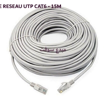 CABLE PATCH RESEAU UTP CAT6 - CAPSYS 15M 