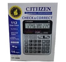 CALCULATRICE DE BUREAU CITJJZEN CT-140N 14CHIFFRE 