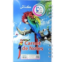 CARNET SPIRAL PM  9X14.5CM DOUBLE  ATLAS TK60097  