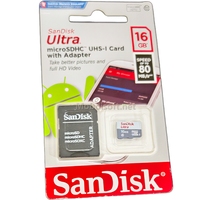 CARTE MEMOIRE MICRO SD 16GB  SANDISK 