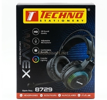CASQUE MICRO RGB WAVEX NOIR TECHNO 8729 