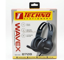 CASQUE MICRO WAVEX NOIR TECHNO 8728