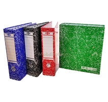 CLASSEUR CHRONO A LEVIER EN CARTON MARBE FABS B/V/R/N 34500 