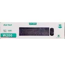 COMBO CLAVIER  USB  + SOURIS SANS FIL BEST TECH  W200 