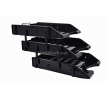 CORBEILLE A COURRIER PLASTIQUE3 ETAGERE GOLDEN 19009