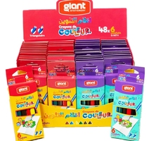 CRAYON COULEUR BT06PM  TRIANGULAIRE  GIANT G-0674  bt48 