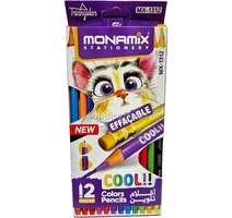 CRAYON COULEUR BT12LONG EFFACABLE MONAMIX MX-1312  