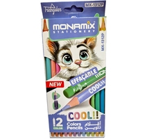 CRAYON COULEUR BT12LONG EFFACABLE PASTEL MONAMIX MX-1312P 