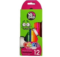 CRAYON COULEUR BT12LONG  GM PRES YAPAP YA0603 