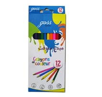 CRAYON COULEUR BT12LONG TRIANGULAIRE GOSS  BT24 REF G054405 