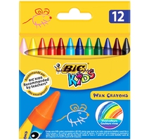 CRAYON COULEUR BT12PM   A CIRE BIC KIDS WAX B12 