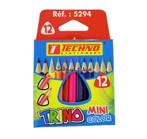 CRAYON COULEUR BT12PM MINI TRINO  TECHNO 5294 