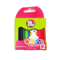 CRAYON COULEUR BT12PM YAPAP  PRES YAPAP  YA0602 