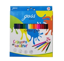 CRAYON COULEUR BT24LONG TRIANGULAIRE GOSS  BT12 REF G054414 