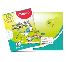 Cahier dessin  quadrier  32P MAPED 9054 00 CAHIER DESSIN 32...